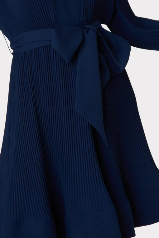 MILLY Day Dresses-Liv Pleated Dress