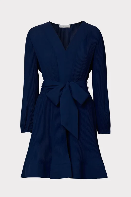 MILLY Mini Dresses-Liv Pleated Dress