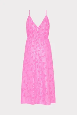 MILLY Jumpsuits & Rompers-Lurex Jacquard Spaghetti Strap Cover-Up