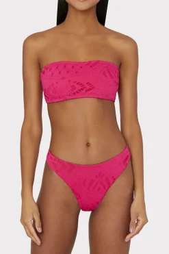 MILLY Bikinis-Margot Lace Eyelet Bikini Bottom
