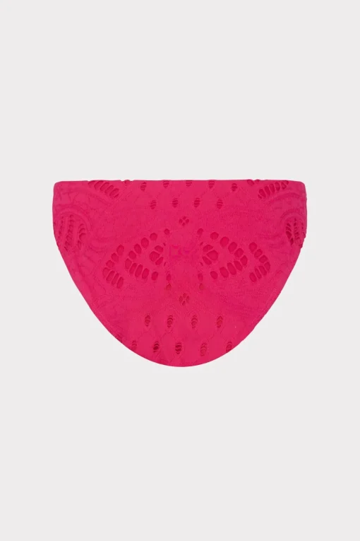 MILLY Bikinis-Margot Lace Eyelet Bikini Bottom