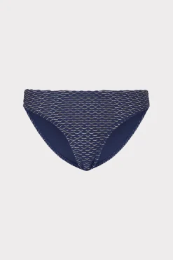 MILLY Jumpsuits & Rompers-Margot Textured Waves Bikini Bottom