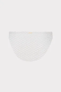 MILLY Bikinis-Margot Textured Waves Bikini Bottom