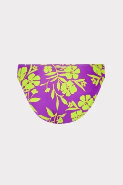 MILLY Jumpsuits & Rompers-Marigold Aroma Ruched Sides Bikini Bottom