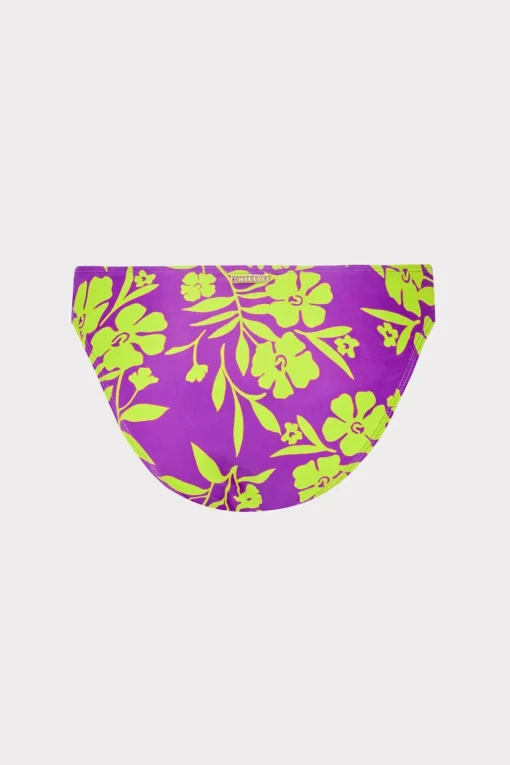 MILLY Jumpsuits & Rompers-Marigold Aroma Ruched Sides Bikini Bottom