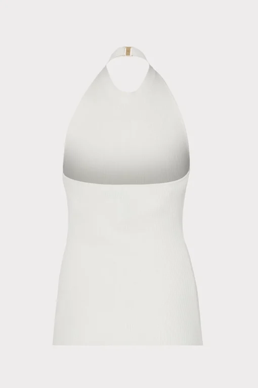 MILLY Sweaters & Knits-Metal Neck Trim Halter Top