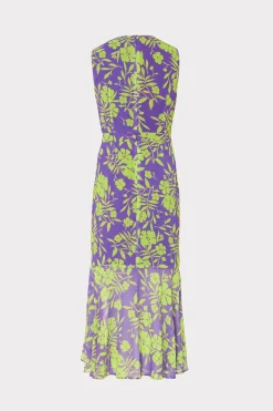 MILLY Jumpsuits & Rompers-Nanci Marigold Aroma Ruffle Dress