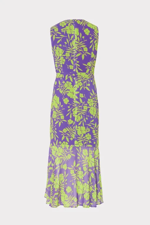 MILLY Jumpsuits & Rompers-Nanci Marigold Aroma Ruffle Dress
