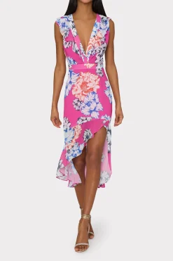 MILLY Guest Of Dresses-Nanci Petals In Bloom Ruffle Dress