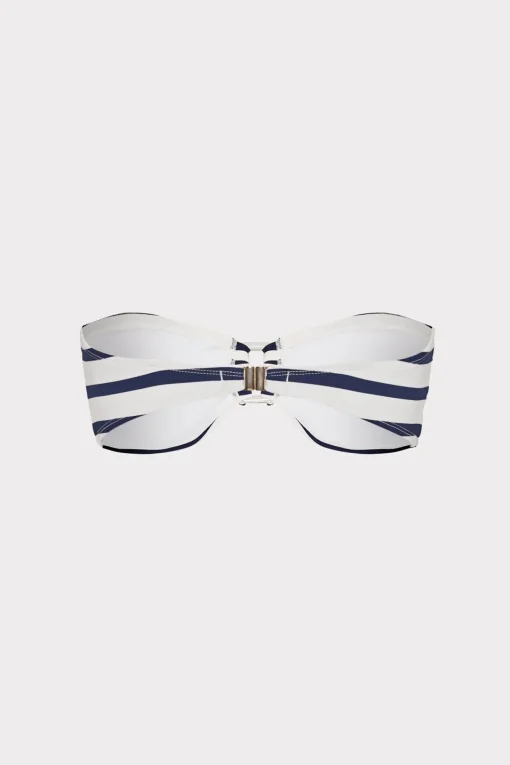 MILLY Jumpsuits & Rompers-Nautical Stripe Bikini Top