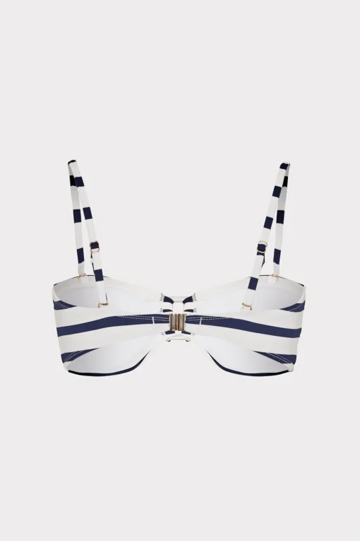 MILLY Jumpsuits & Rompers-Nautical Stripe Bikini Top