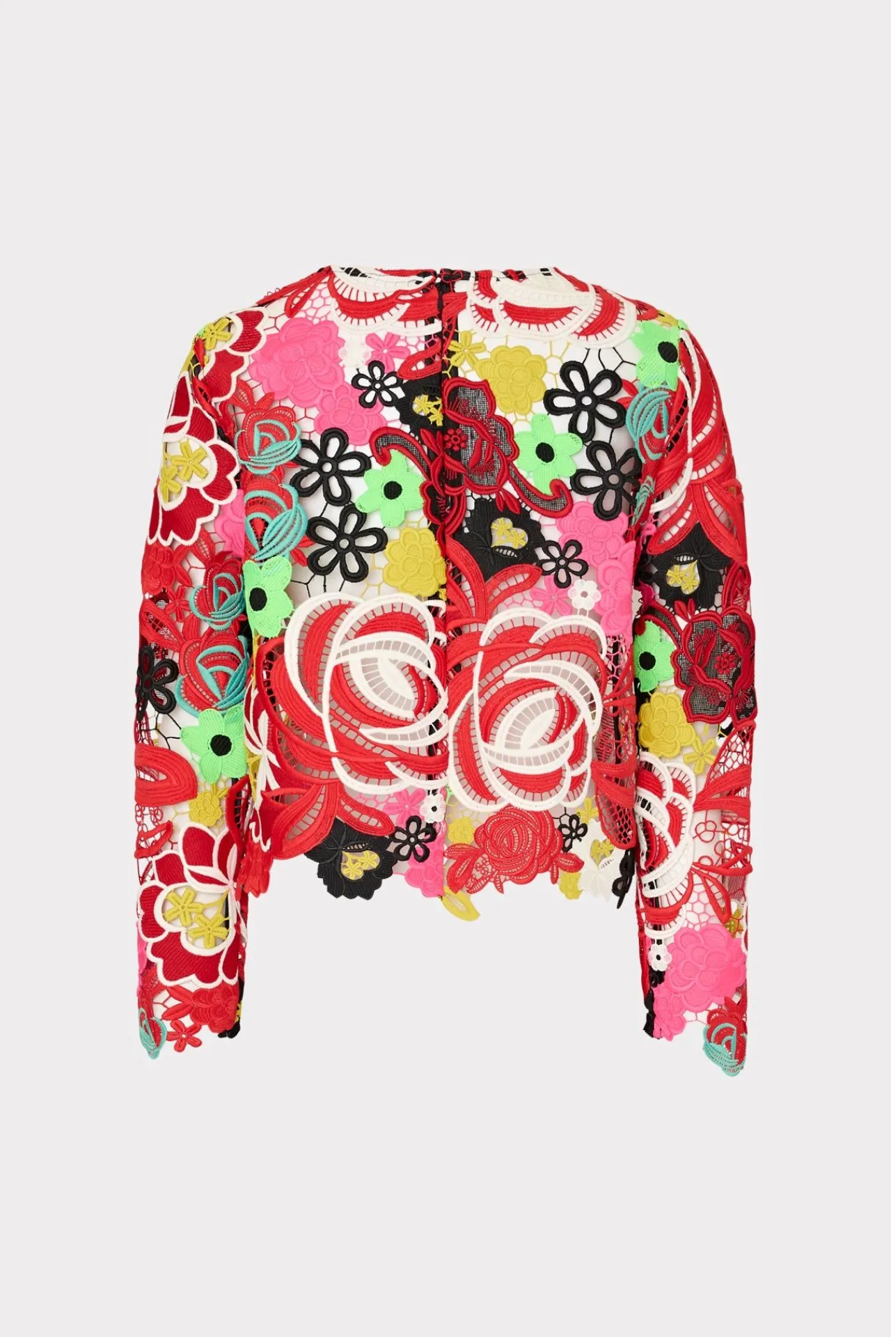 MILLY Jumpsuits & Rompers-Nori Multi Color Lace Top