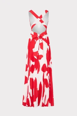 MILLY Guest Of Dresses-Oria Grand Foliage Pleated Dress
