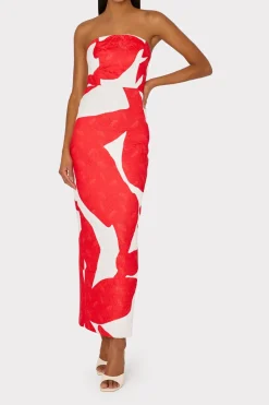 MILLY Maxi Dresses-Orion Grand Foliage Dress
