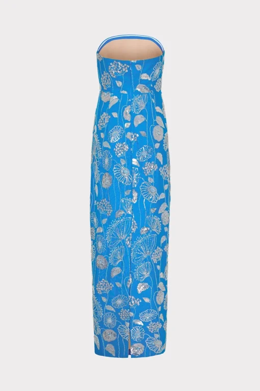 MILLY Jumpsuits & Rompers-Orion Sequin Embellished Linen Dress
