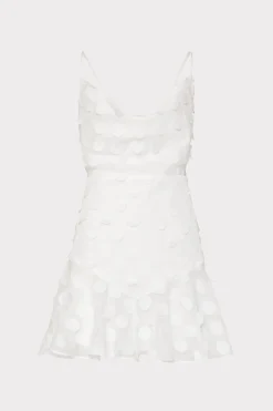 MILLY White Dresses-Osian 3D Circle Dress