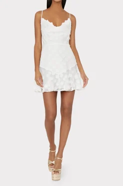 MILLY White Dresses-Osian 3D Circle Dress