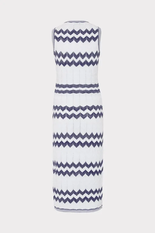 MILLY Sweaters & Knits-Oversized Zig Zag Midi Dress