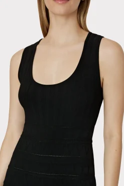 MILLY Knit Dresses-Pepper Knit Ruffle Mini Dress