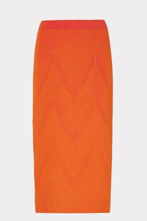 MILLY Matching Sets-Plaited Knit Midi Skirt