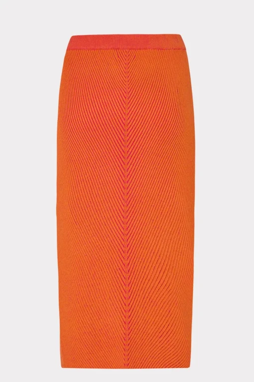 MILLY Matching Sets-Plaited Knit Midi Skirt