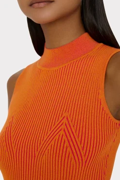 MILLY Tops-Plaited Knit Shell Top