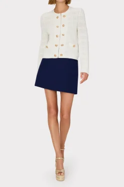 MILLY Sweaters & Knits-Pointelle Textured Knit Jacket