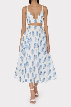 MILLY Matching Sets-Poppy Embroidery Skirt