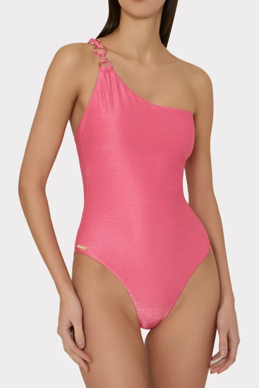 MILLY Jumpsuits & Rompers-Ring One Shoulder One Piece