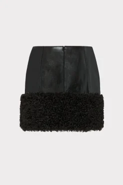 MILLY Skirts-Rochelle Crinkle Vegan Leather Skirt