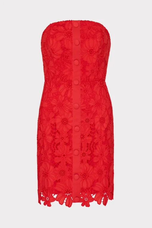 MILLY Cocktail Dresses-Roja Lace Mini Dress