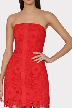 MILLY Cocktail Dresses-Roja Lace Mini Dress