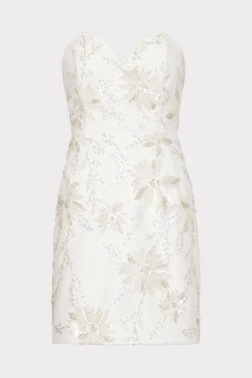 MILLY White Dresses-Ronni Cady Embroidery Dress