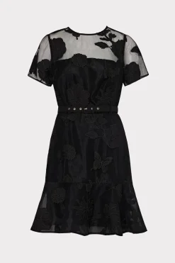 MILLY Mini Dresses-Rosie 3D Butterfly Embroidery Dress