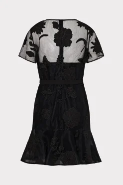 MILLY Mini Dresses-Rosie 3D Butterfly Embroidery Dress