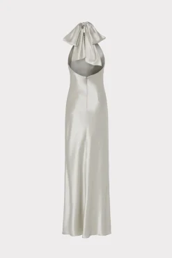 MILLY Evening Gowns-Roux Hammered Satin Gown