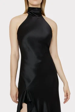 MILLY Maxi Dresses-Roux Hammered Satin Gown