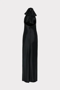 MILLY Maxi Dresses-Roux Hammered Satin Gown