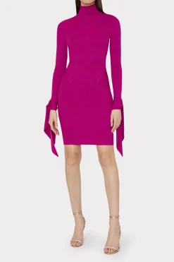 MILLY Pink Dresses-Rowa Cascading Cuff Mini Dress