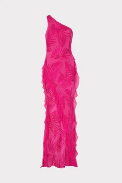 MILLY Guest Of Dresses-Ryanna Chiffon Devore Dress