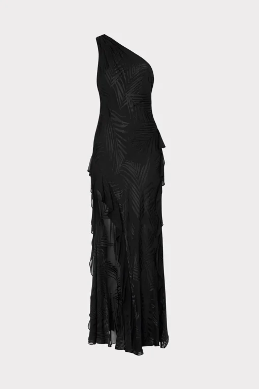 MILLY Evening Gowns-Ryanna Chiffon Devore Dress