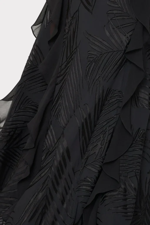 MILLY Evening Gowns-Ryanna Chiffon Devore Dress
