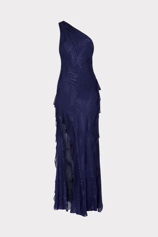 MILLY Jumpsuits & Rompers-Ryanna Chiffon Devore Dress