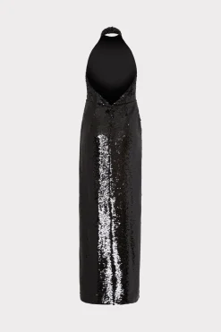 MILLY Evening Gowns-Sabine 3D Sequins Rosette Dress