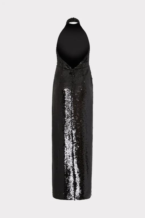 MILLY Evening Gowns-Sabine 3D Sequins Rosette Dress