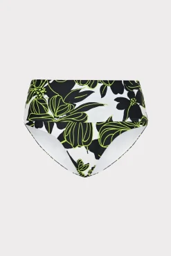 MILLY Jumpsuits & Rompers-Sea Of Petals High Waisted Bikini Bottom