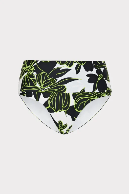 MILLY Bikinis-Sea Of Petals High Waisted Bikini Bottom