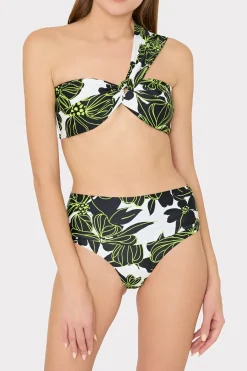 MILLY Bikinis-Sea Of Petals High Waisted Bikini Bottom