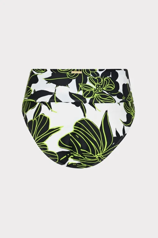 MILLY Bikinis-Sea Of Petals High Waisted Bikini Bottom