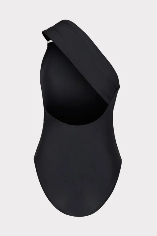 MILLY Jumpsuits & Rompers-Solid Carvico Vita One Shoulder One Piece